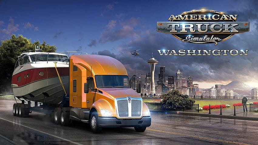 Papel de parede : Simulador de caminhão americano, Kenworth, Jogos