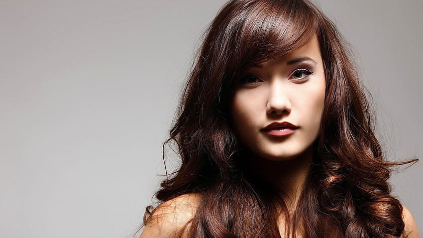 Entdecken Sie die allerbesten asiatischen Frisuren für Frauen mit runden Gesichtern HD-Hintergrundbild