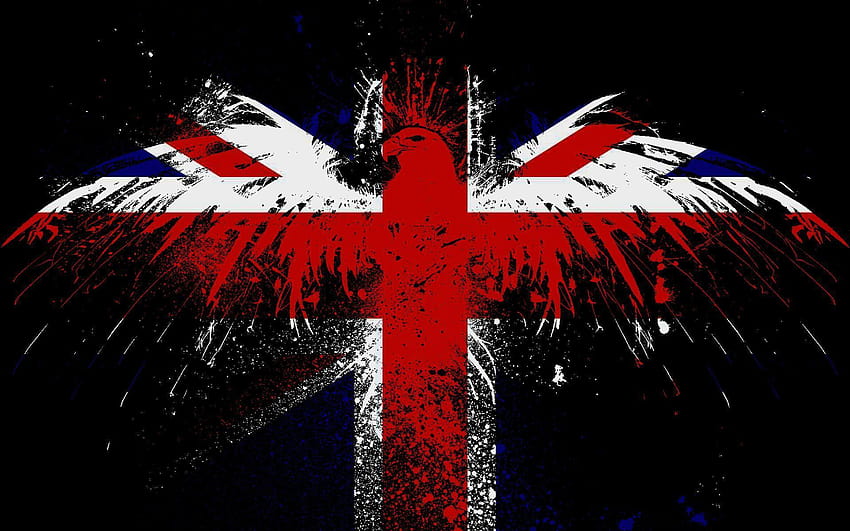 Brytyjski orzeł flagowy, brytyjska flaga Union Jack Tapeta HD