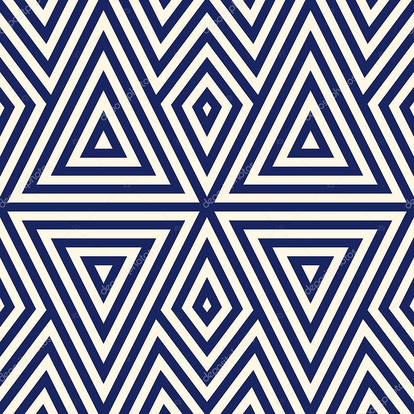 Geometric Blue African Pattern HD phone wallpaper