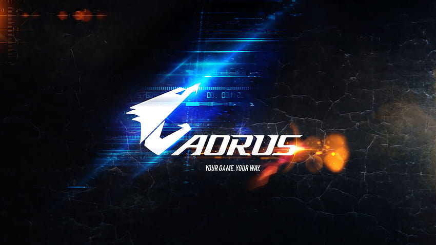 Aorus Gigabyte Logo Spiele, Computer HD-Hintergrundbild