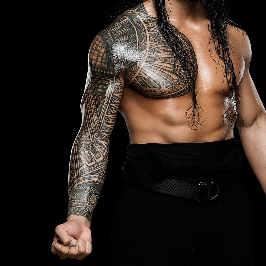 Roman Reigns Tattoo: Каква е информацията за всяка от татуировките? HD тапет за телефон