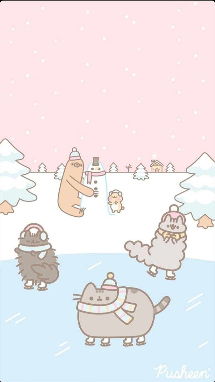 Christmas pusheen wallpaper by Lovelynature27  Download on ZEDGE  c24a