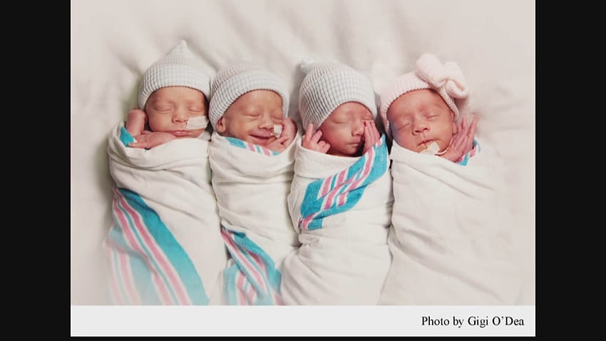 Sarasota couple deliver naturally conceived quadruplets, 3 boys and a girl HD wallpaper