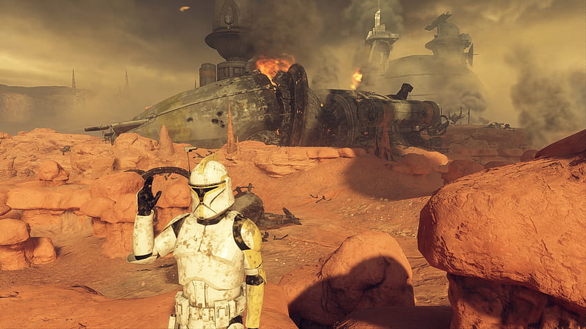 The droid army is headed your way. Capture a downed Techno Union ship ...