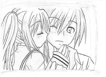 how to draw an anime kiss step 6  Kissing drawing Character design  Drawings