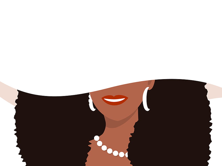 Geniş şapka afiş güzel Afrikalı-Amerikalı kadın. İnci kolyeli siyah lüks saçlı şık güzellik. Yaz vintage vektör şapkalı şık gülümseyen kadın 6413981 Vecteezy'de Vektör Sanatı HD duvar kağıdı