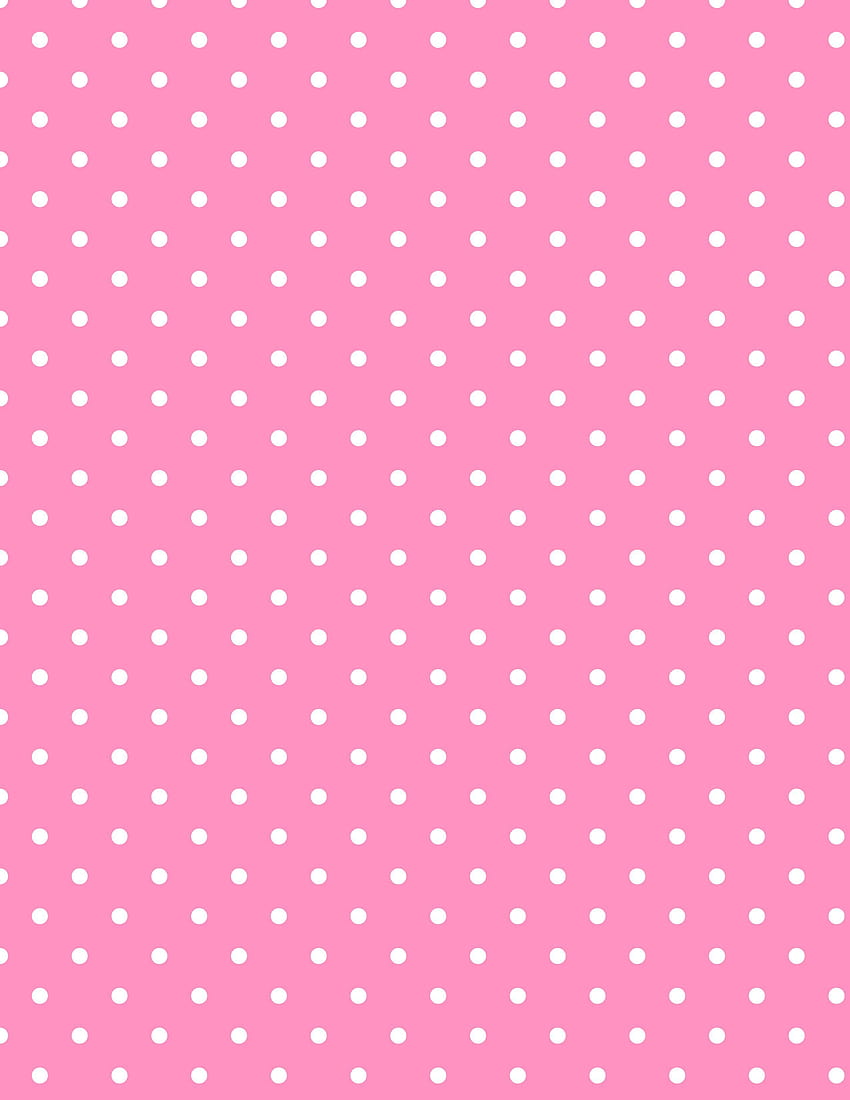 2 di Pink Polka Dot Clipart, rosa tenue a pois Sfondo del telefono HD