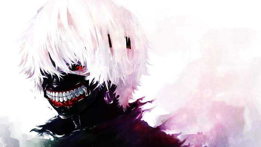 Download wallpaper 3840x2400 minimal, dark, ken kaneki 4k wallaper