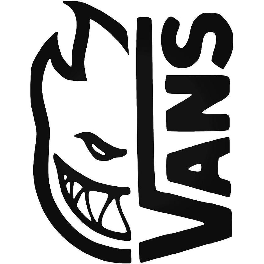 Etiqueta engomada del vinilo del logotipo de Vans X Spitfire, logotipo de fondo de pantalla del teléfono