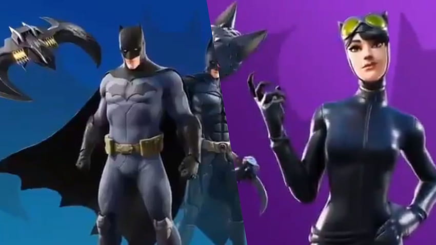 Fortnite x Batman: Catwoman and Batman skins leaked before release, batman fortnite HD wallpaper