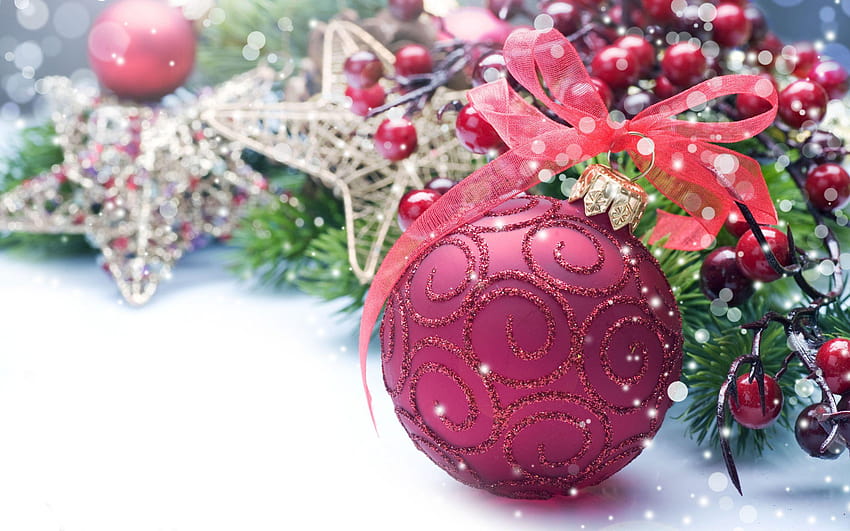 Pink Christmas Tree – Happy Holidays!, dekorasi tahun baru 2018 Wallpaper HD
