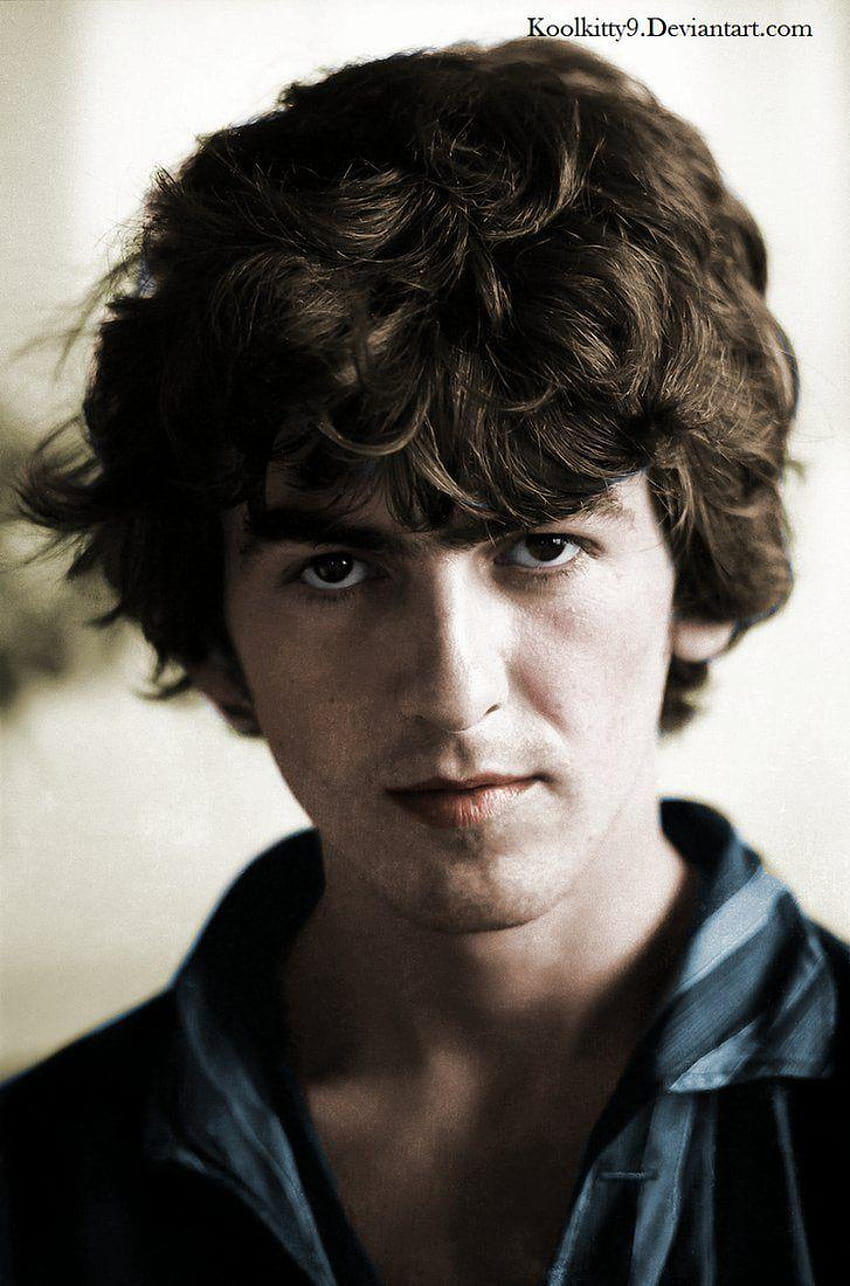 george harrison young color HD phone wallpaper