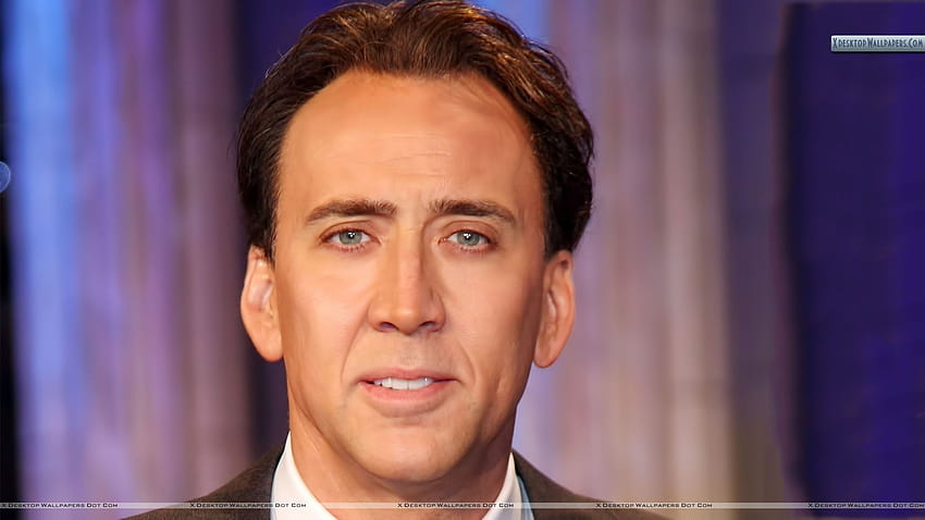 Nicolas Cage volto sorridente Primo piano, volto umano Sfondo HD