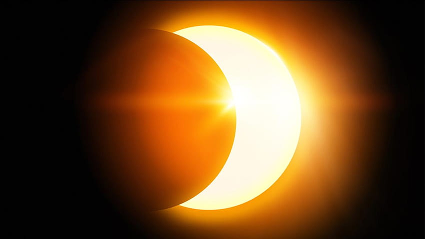 Frühlings-Tagundnachtgleiche signalisiert den ersten Frühlingstag; Sonnenfinsternis 2015, Frühlingsnachmittag HD-Hintergrundbild