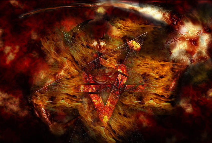 Satanista ·①, simbol baphomet papel de parede HD