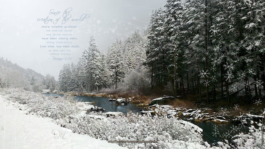 winter scriptures HD wallpaper