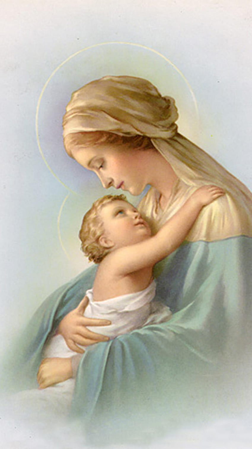 Bunda Maria dengan Bayi Yesus, ibu mary anak yesus natal wallpaper ponsel HD