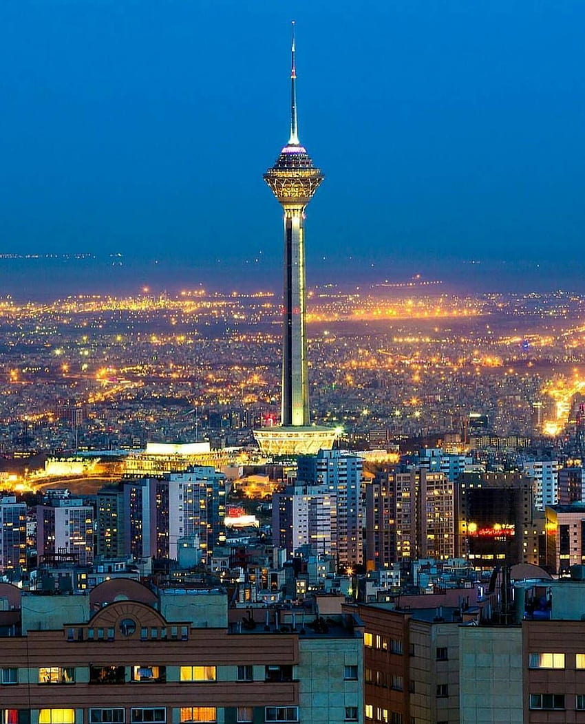 Torre Milad ⚫ Teheran ⚫ Iran ⚫, torre Sfondo del telefono HD