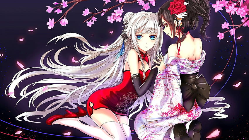 4540741 blossom, characters, anime lesbian HD wallpaper