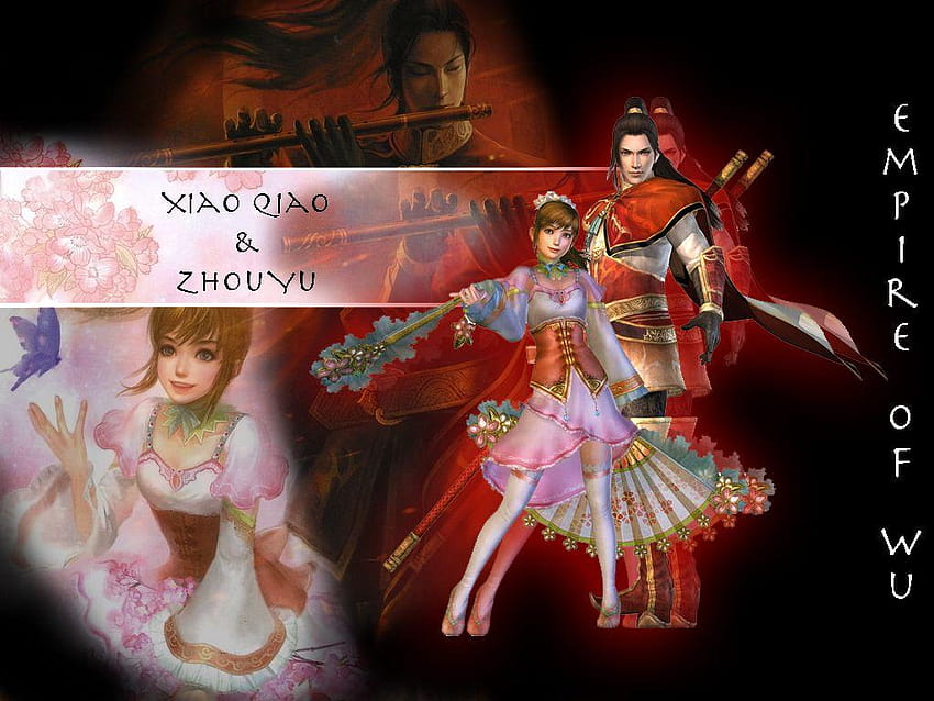 Xiao Qiao y Zhou Yu por kyokosan, vincent zhou fondo de pantalla
