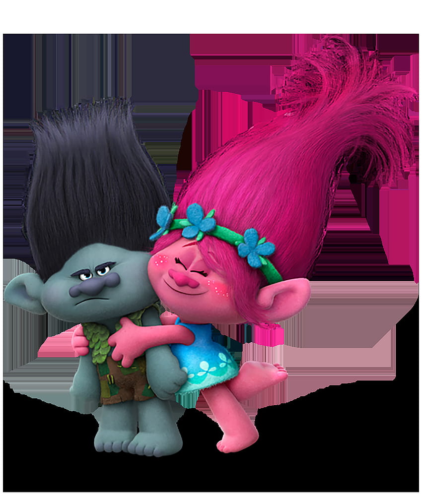 Trolls Branch and Poppy Transparent PNG , trolls poppy HD phone ...