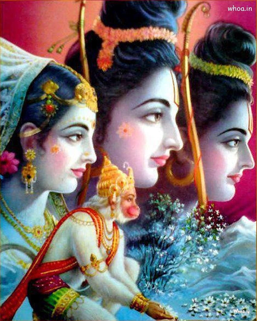 Rama and sita hanuman ., rama sita HD phone wallpaper | Pxfuel