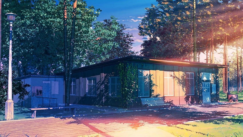 Anime Landscape: Anime House Hall Background