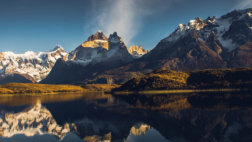 Lake Gray, Torres del Paine, Chile, mountains, Travel HD wallpaper
