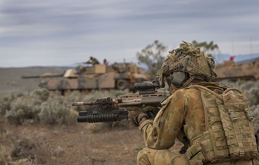weapons, soldiers, Australian Army , section мужчины HD wallpaper