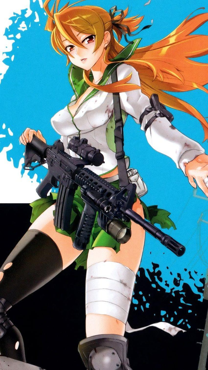 Highschool of the Dead android ve iPhone5 ve iPhone6, lise of the dead telefon HD telefon duvar kağıdı