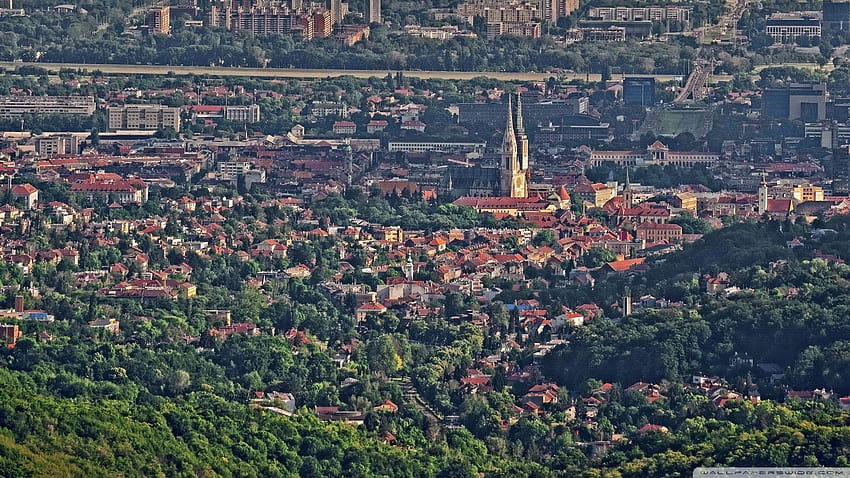 Panorama of Zagreb, Gornji grad i Novi Zagreb ❤ HD wallpaper