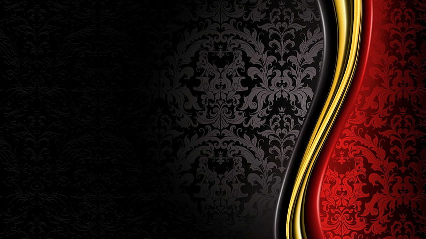 Gold And Black Pics Of Night Abstract Red, red and gold HD wallpaper