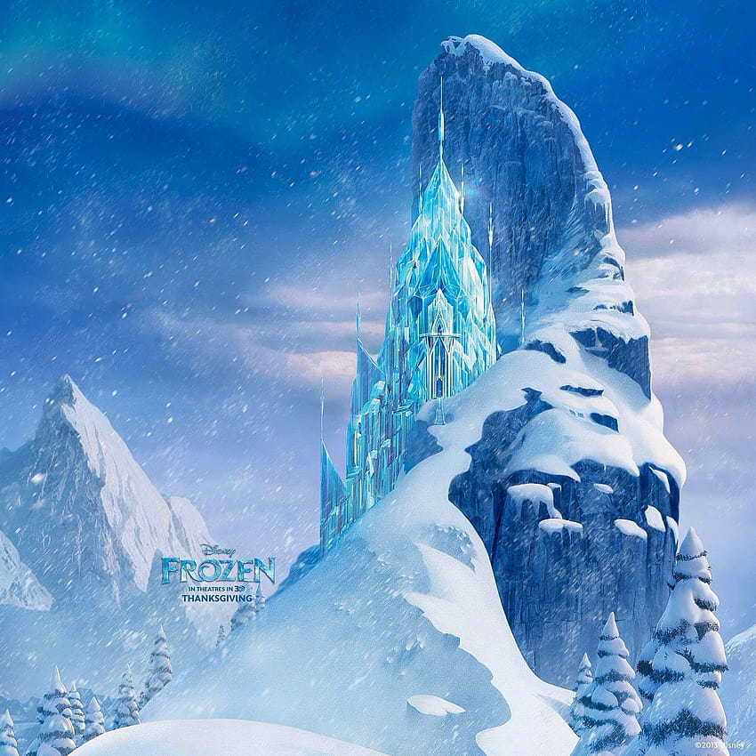 Castillo de hielo, iceberg congelado fondo de pantalla del teléfono