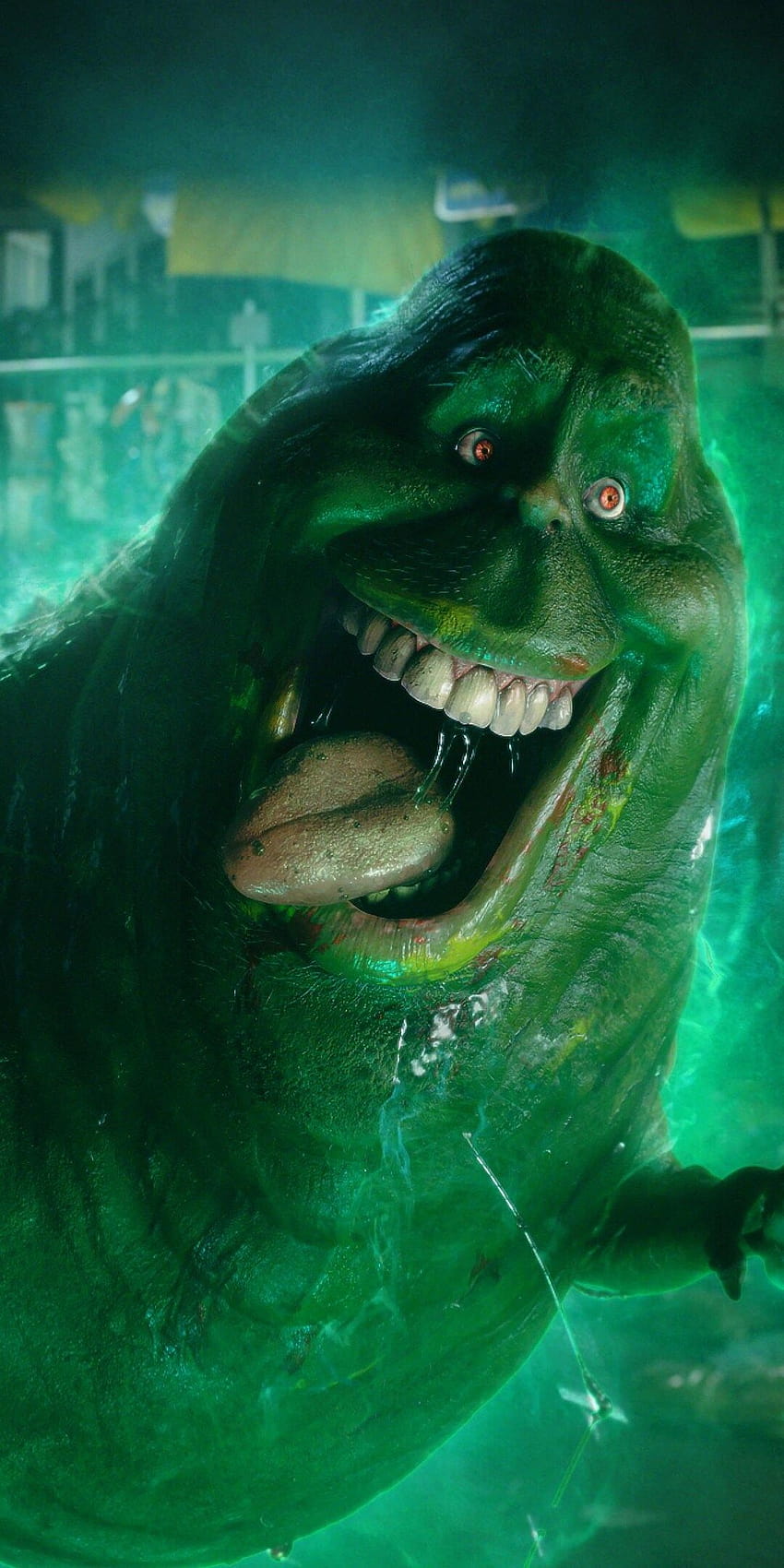 1080x2160 Slimer in Ghostbusters One Plus 5T,Honor 7x,Honor view 10,Lg Q6 , Backgrounds, and HD phone wallpaper