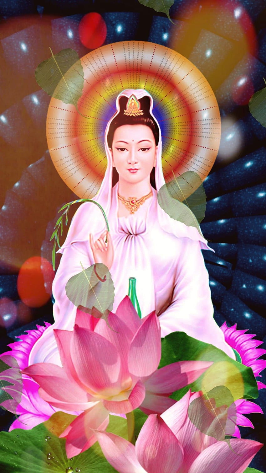 Guānshìyīn Púsà là vị thần Quan Thế Âm được nhắc đến trong nhiều tín ngưỡng, đặc biệt là Phật giáo. Hãy xem hình ảnh cùng tên để cảm nhận sự thiêng liêng, tình yêu thương vô bờ bến và sức mạnh bảo hộ của Quan Thế Âm Bồ Tát.