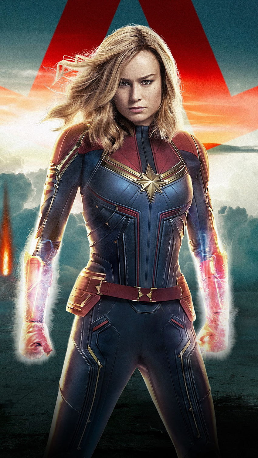 Captain Marvel, 2019, movie, confident, avengers movie nokia mobile HD phone wallpaper