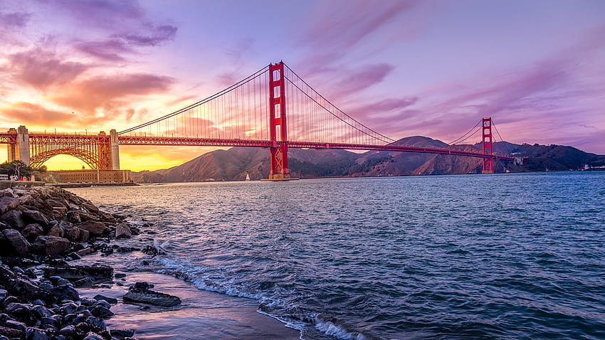 San Francisco USA Golden Gate Bridge Nature 2560x1440, san francisco and the golden gate bridge HD wallpaper
