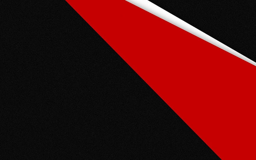 червена геометрия прости фонове черни основни цветове, червено и черно геометрични HD тапет