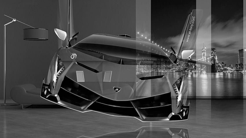 Lamborghini Veneno Fantasy Crystal Home Fly Car 2014, flying cars HD wallpaper