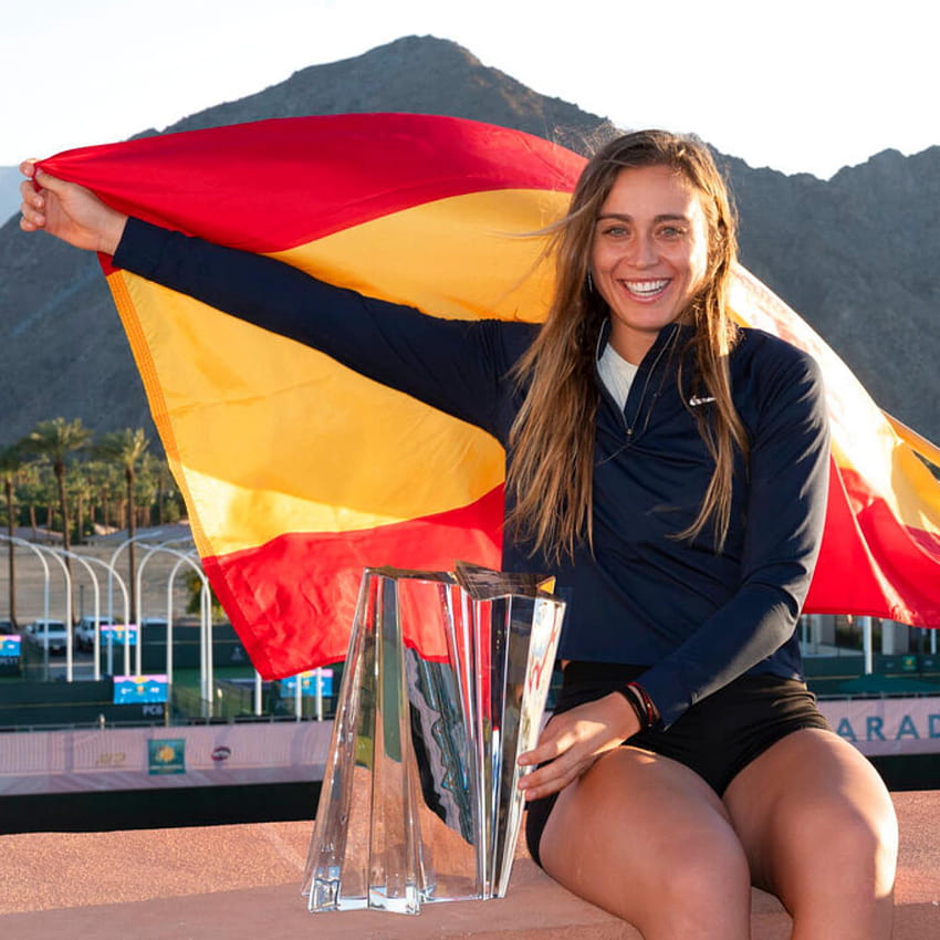 Hiszpanka Paula Badosa pokonała Victorię Azarenkę i zdobyła tytuł WTA Indian Wells Tapeta na telefon HD