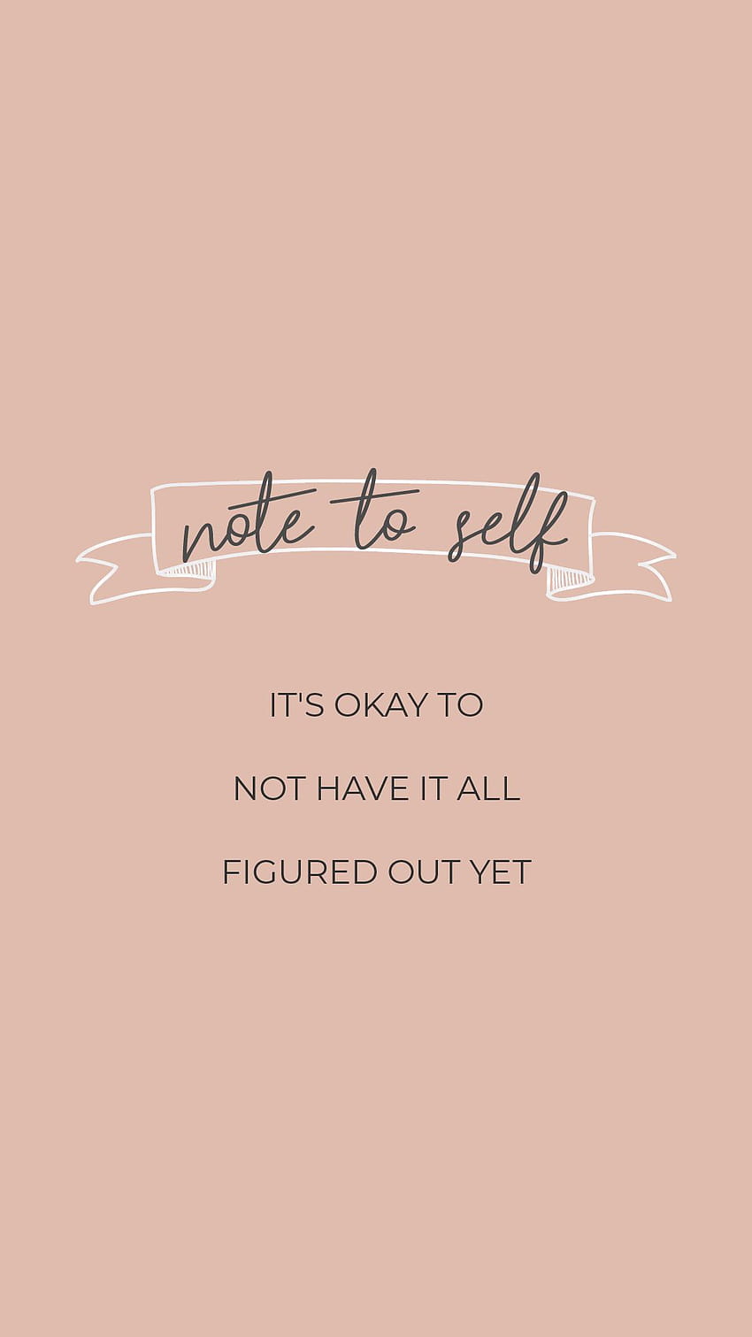 Note to self, self love quotes HD phone wallpaper