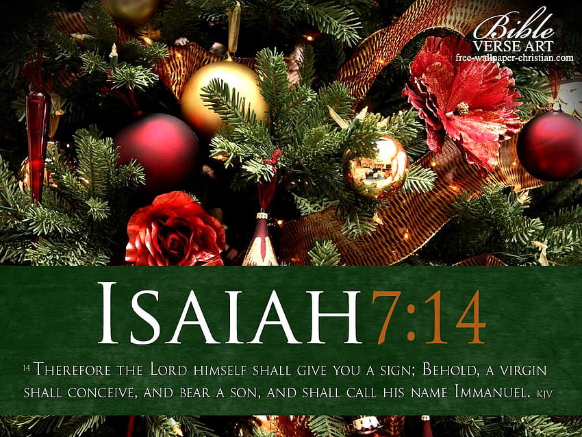 Isaiah 7:14, christmas religious HD wallpaper