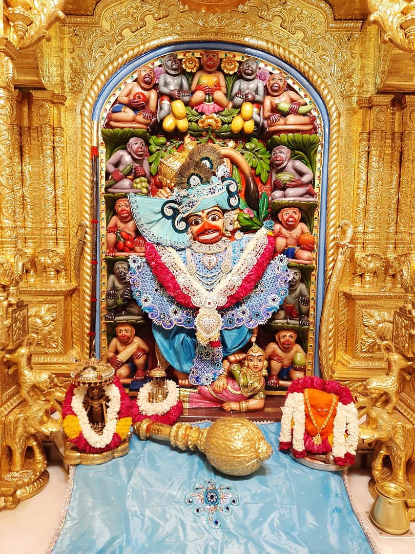 Shri Hanuman Temple, kastbhanjan dev HD phone wallpaper