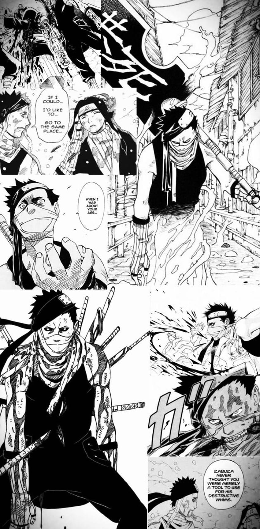 Manga Zabuza von Leoskiner, Naruto-Manga-Panels HD-Handy-Hintergrundbild
