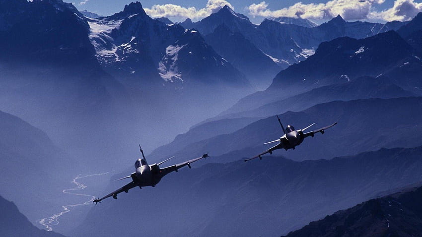 Dassault Rafale Fransız Alplerinde HD duvar kağıdı