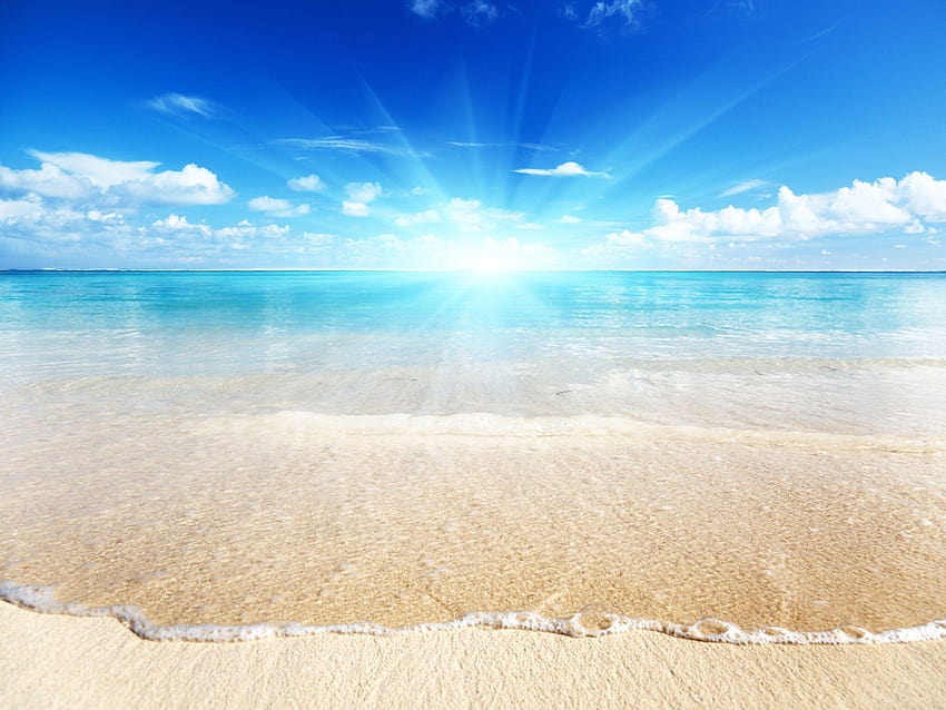 Fond d'écran : plage ensoleillée Sfondo HD