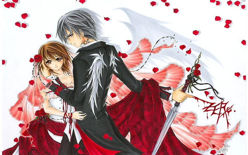 Download Anime Couple Vampire Knight Wallpaper  Wallpaperscom