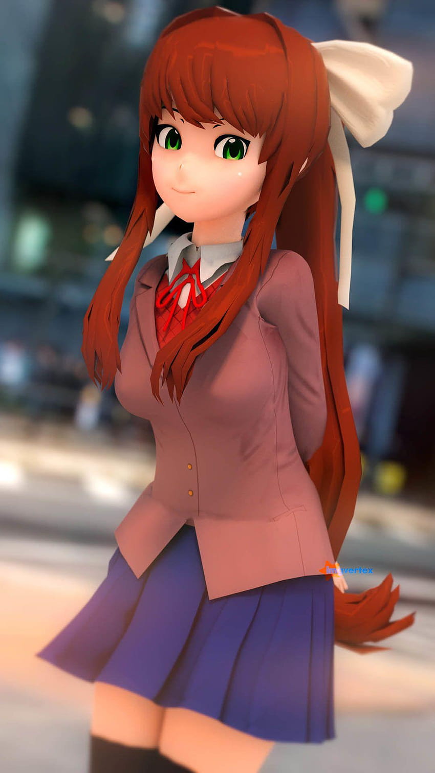 Monika Doki Doki Literature Club, ddlc monika after story mod HD 전화 배경 ...