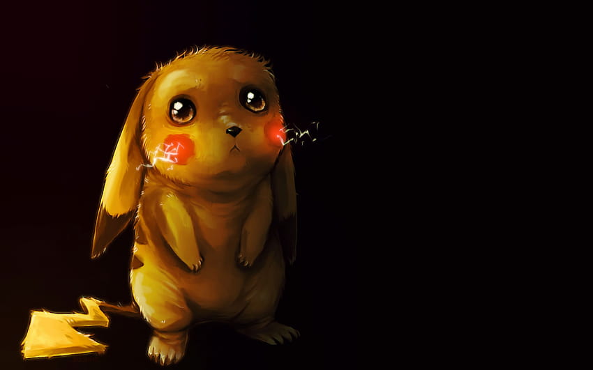 of Cute, Electric Pokémon, Pikachu, Pokémon, Sad backgrounds &, pikachu cute HD wallpaper